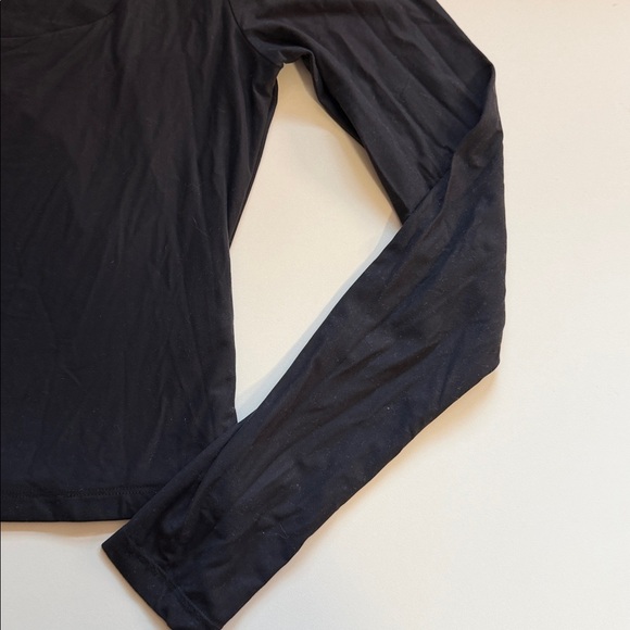 Abercrombie & Fitch Long Sleeve Top Black Size Small - Picture 5 of 6